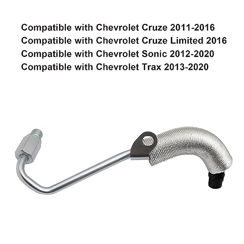 Image of SecosAutoparts Turbo Charger Coolant Return Hose Fit for Chevrolet Cruze 2011-2016 Sonic 2012-2020 Trax 1.4L 2013-2020 Tracker 2013-2015 Fit for Buick Encore 2013-2020# 55567067