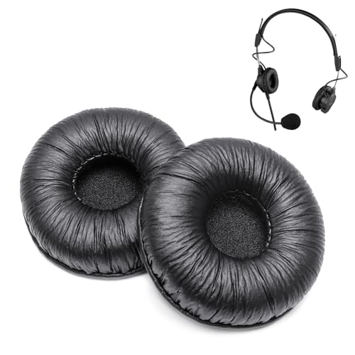 PH-88 PH-44 C8 Almohadillas de Cuero para Oídos - Compatible con Telex PH-88 PH-88R PH-44 PH44R Auriculares de un Solo Lado/Doble Lado - Almohadillas para Auriculares de Cuero PU Premium miniatura 1