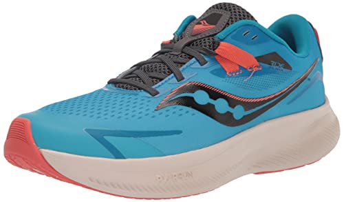 Saucony Ride 15 Sneaker, Blue, 7 US Unisex Big Kid