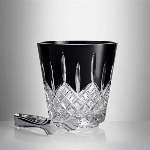 Waterford Lismore Black Ice Bucket with Tongs