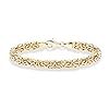 MiaBella-18K-Gold-Over-Sterling-Silver-Italian-Byzantine-Bracelet-for-Women-65-7-75-8-Inch-925-Handmade-in-Italy Miabella Italian 18K Gold Over Sterling Silver Byzantine Bracelet for Women, Handmade in Italy (Length 7.5 Inches)