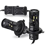 【Amazon.co.jp 限定】 M's Basic by IPF ヘッドライト LED 車用 H4 Hi Lo切替 5500lm/4800lm 6500K ホワイト 12V24V兼用 2本入 車検対応 ドライバーユニット別体型 デュアル冷却ファン内蔵 ノイズ対策済 追加ロービーム搭載 トライアングル照射構造 手前が見易い AMZ-HL541