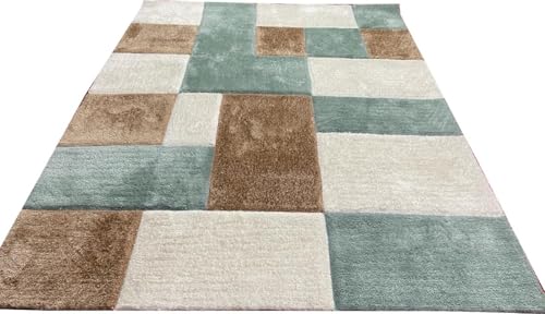 Image of Carpet for Living Room 5X7 FEET Modern Soft Shaggy Carpet Thick, Fluffy & 2 inch Pile Shag Rug for Your Kids Room, Bedroom & Livingroom (Multi D)