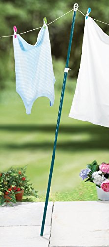 Abaseen Telescopic Clothes Line Prop Heavy Duty Extending Washing Cloth Line Prop (1 Prop)