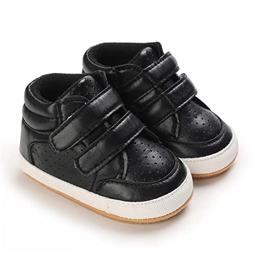 Image of E-FAK Baby Shoes Boys Girls Infant Sneakers Non-Slip Rubber Sole Toddler Crib First Walker Shoes