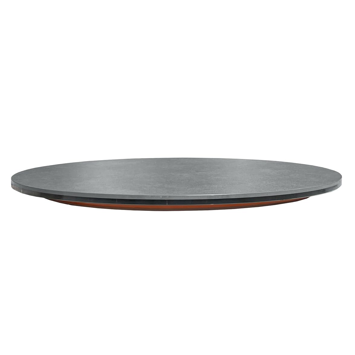 Bandeja giratoria giratoria 360° redonda D. MIRAY - 55 cm de cerámica gris antracita modular para poner en mesa de comedor para servicio, elegancia y originalidad moderna