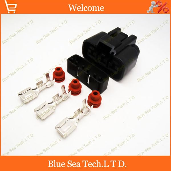 Wiring Connecting Terminals - Sample,5 Sets 3Pin Auto Plug Connector,Auto Waterproof Electrical Connector Plug for car. Right Slot