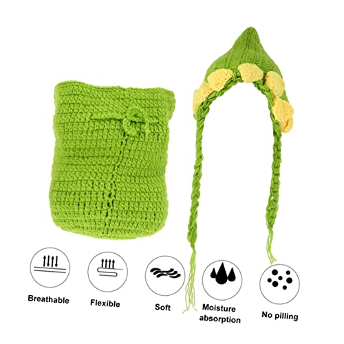 Abaodam 3 Conjuntos De Calças Adereços Centenas De Fotos De Roupas Infantis Para Crianças De Crochê