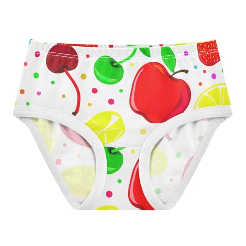 Cotton Toddler Underwear Floral Colorful Fruits Girl Panties Cute Print Underpants Briefs 2t
