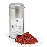 PREMIUM QUALITÄT: Genieße unsere wohlschmeckende und mit Liebe von Hand abgefüllte Pul Biber Gewürzmischung aus 100% natürlichen Zutaten: Chili, Paprika, Pflanzenöl, Salz