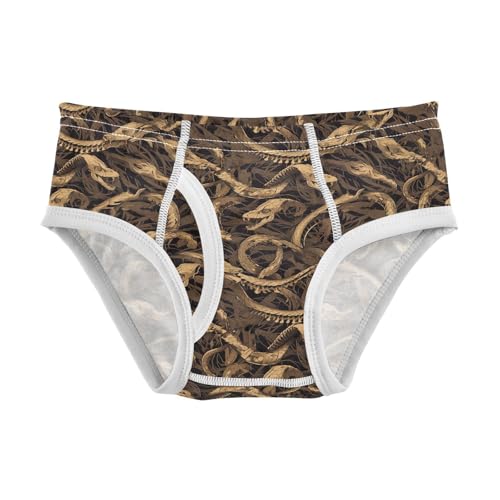 visesunny Boys Potty Training Underwear Death Snake Bone Breathe Cotton Briefs Size 2T-8Y for Toddler