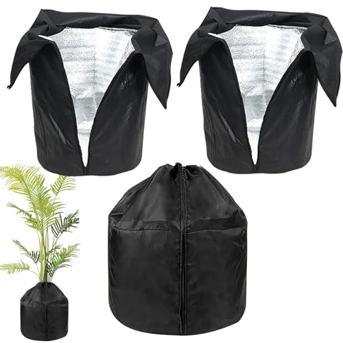 1/2/3/5 Pièces Pot De Protection Hivernale Pour Pl-antes - Housse De Protection Contre Le Gel Pour Pla-ntes D'hiver | Sac De Protection Pour Pot De Fleur | Couverture Végétale En Pot D'hiver Anti-gel