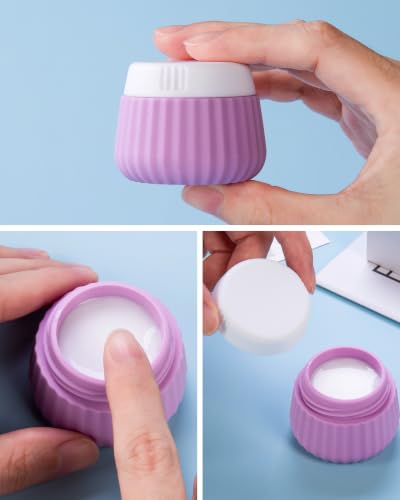Image of Mrsdry Travel Bottles for Toiletries 8 Pack, Tsa Approved Travel Size Toiletries 3 oz, Travel Containers for Toiletries, with Clear Bag, Leak Proof Silicone Squeezable Travel Essentials Creams Jars