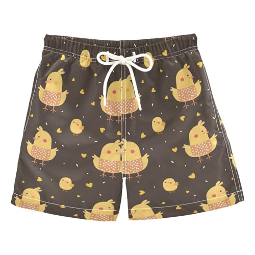senya Chicken with Apron Boys Swim Trunks Toddler Shorts Swimwear Boardshorts Multicoloured