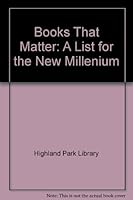 Books That Matter: A List for the New Millenium B000AP06GS Book Cover
