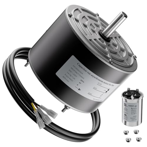 Condenser Fan Motor 5KCP39LFY534AS – Replacement for Model HC39GE242 HC39GE242A HB39GQ232 HB38GE242 – 1/4 HP 825 RPM 208-230V CW 48Y Frame – Compatible with Popular HVAC Systems