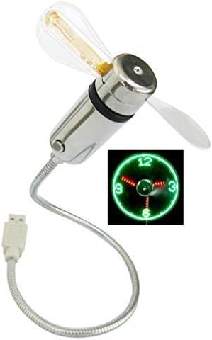 AKORD USB LED Clock Fan