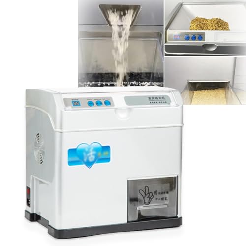 minhuijihui fresatrice per cereali, separatore regolabile crusca riso, macchina decorticatrice 3 kg con doppia velocità, motoriduttore in rame durevole a basso consumo, raccolta automatica