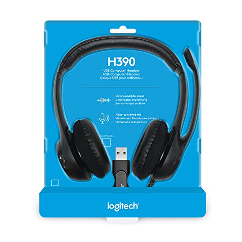 Logitech Clearchat Comfort/Usb Headset H390 (Black) #TOP6