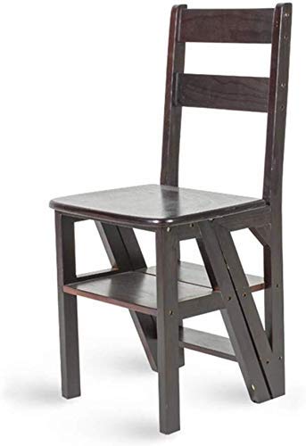 Chaise escabeau transformable en bois lourd de haute résistance charge 150Kg