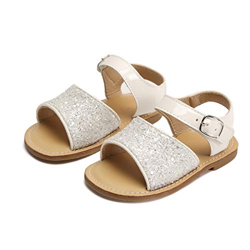 Image of Felix & Flora Toddler Girl Sandals - Little Girl Easter Dress Shoes Lightweight Open Toe Beach Holiday Flats