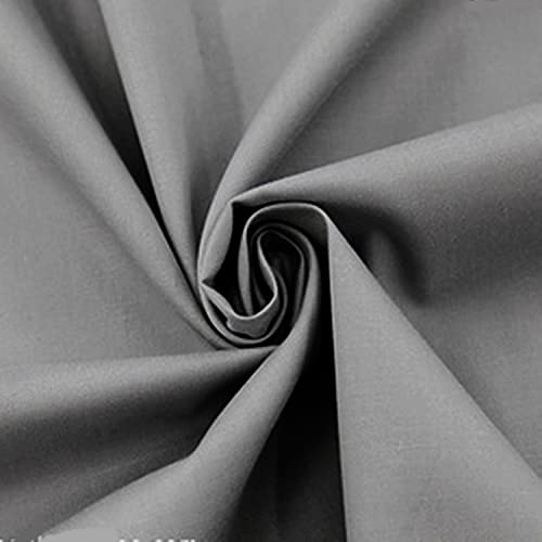 moonfarm 選べる18色 カラー ツイル生地 綿100% 長さ約2m×幅約160㎝ 無地 やや薄手 (ねずみ色)