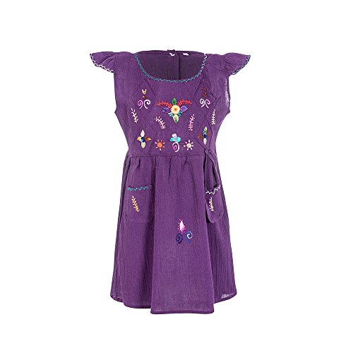 Robe pour fille coton Tumia LAC robe été légère brodée main facile entretien