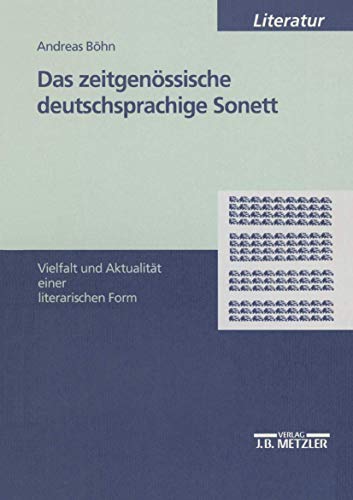 Das zeitgenössische deutschsprachige Sonett: Vielfalt und Aktualität einer literarischen Form (M & P Schriftenreihe Fur Wissenschaft Und Forschung) (German Edition)