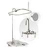 Vintage Tub & Bath 60 Inch Clawfoot Tub Shower Enclosure with Watering Can Shower Head #2