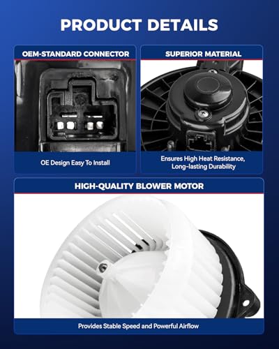 Image of KAX AC Blower Motor Compatible with Honda Fit 2009 2010 2011 2012, Fit 2013 1.5L- HVAC Heater Blower Motor Replaces# 75878,700247