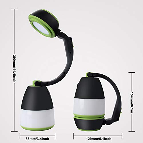Bawoo LED Camping Lamp Camping Lantern IPX4 Waterproof USB Rechargeable Torch Emergency Light Portable Tent Lamp for Power Outages, Hiking, Camping, Emergency etc. - Image 7