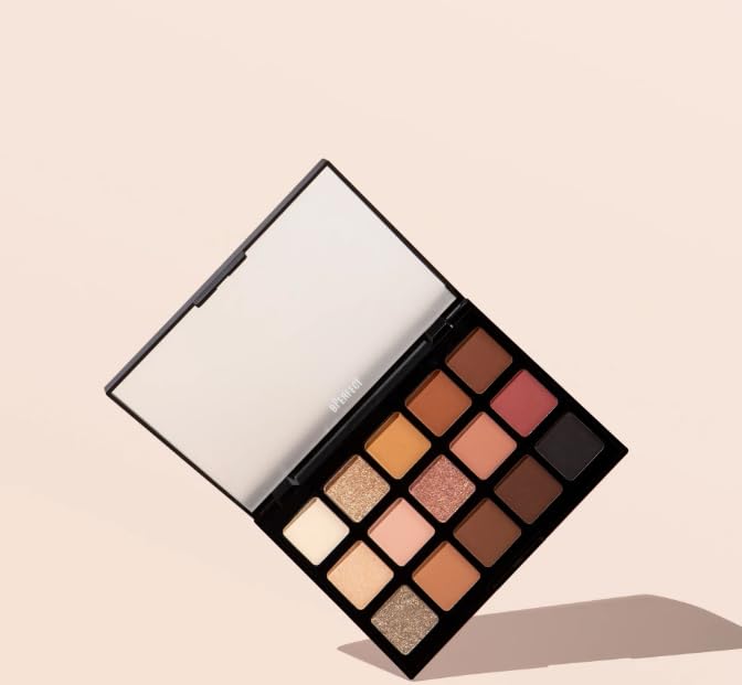 BPerfect Cosmetics Harmony II Shadow Palette, Matte and Shimmer Finish, Highly Pigmented, 15 Shades