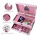 TAOPU Classical Ballerina Musical Jewelry Box with Drawer and Dancing Ballerina,Girls Gifts for Kids Jewel Storage, Girls Music Box for Kids Ages 3-12 Gift