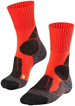 FALKE Men's TK1 Hiking Socks Strong Cushioning Maximum Protection Anti Blister Thick Warm Breathable Quick-Drying Climate-Regulating Odour-Neutralising Wool Functional Yarn 1 Pair