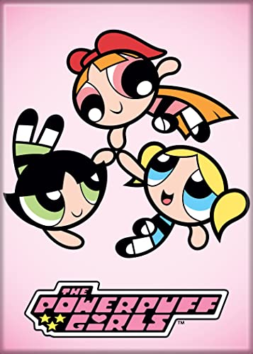 Imán decorativo rectangular Ata-Boy Powerpuff Girls 2.5x3.5 pulgadas