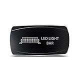 CH4x4 Rocker Switch Led Light Bar Symbol – Horizontal - White LED