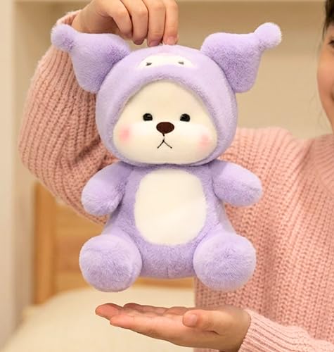 Image of Tickles Cute Anime Cartoon Character Soft Stuffed Plush Animal Toy for Kids Boys & Girls Birthday Gift (Color: Purple Size: 25 cm)