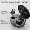 Invisible Sleep Earbuds for Side Sleepers, Bluetooth Sleep Headphones for Noise Reduction Snore Blocking Tiny Earphones for Small Ears Comfortable Fit