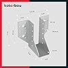 Connettori Per Travi In Legno KOTARBAU - 10 Pezzi, Acciaio Zincato, 40x110mm - Foto 7