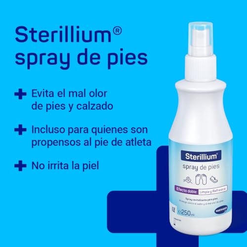 Sterillium Pies; Desodorante para Pies y Calzado; Spray; Protección 24h; Sin Residuos; Apto para Piel Sensible; Refrescante; 250ml - imagen 2