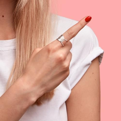 Dominerva 925 Sterling Silver Dainty Wide Ring thumb #6