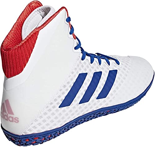 Adidas Men's Mat Wizard 4 Wrestling Shoe, Future White/Collegiate Royal, 9.5 #TOP5