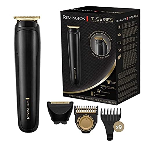 Remington Tondeuse Barbe et Cheveux [Tond Rase Stylise] T-Series (Performance & Précision Professionnelle, Secteur/Sans fil, Autonomie 5H, Wet&Dry, Pochette Premium) Tondeuse Barbe MB7050