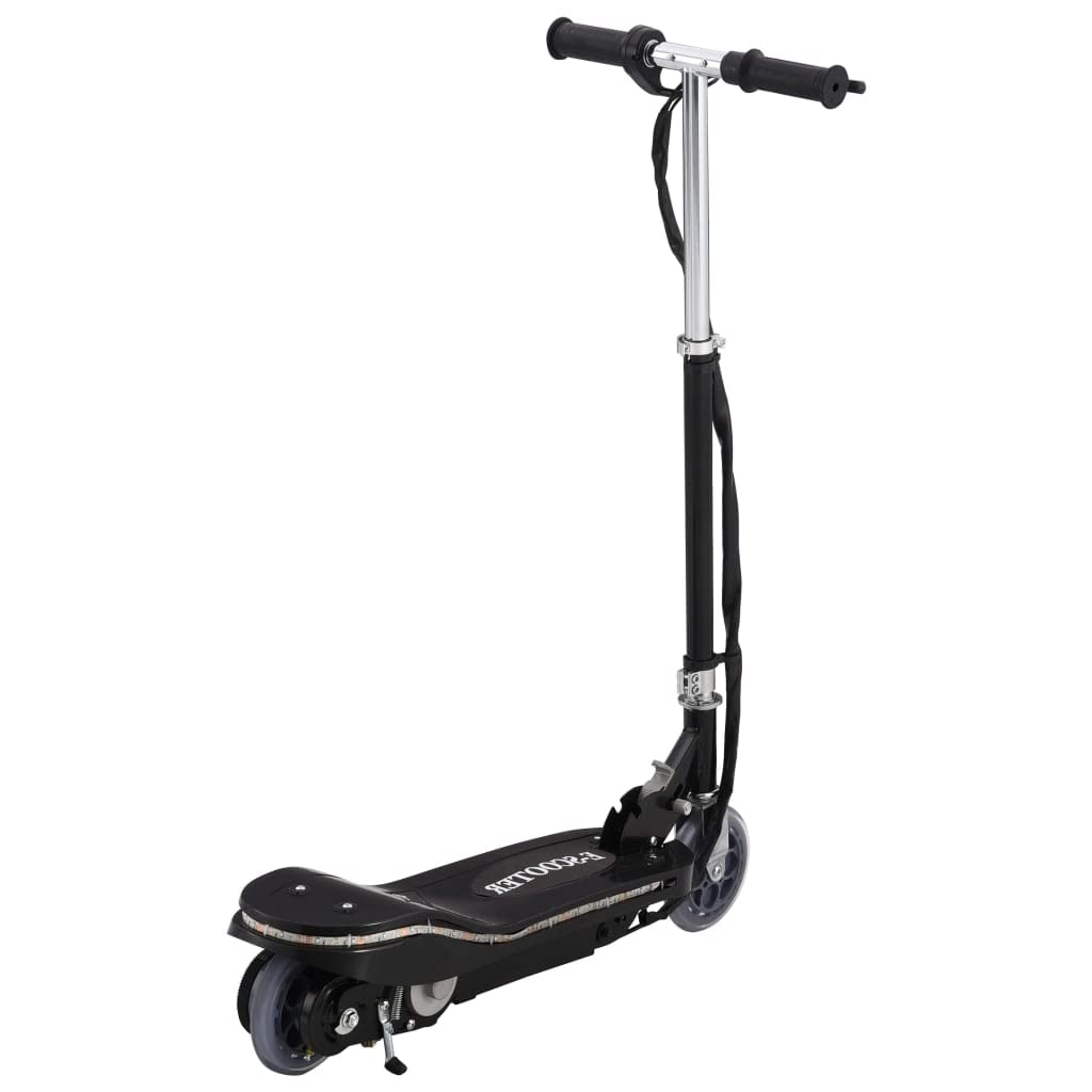 Trottinette électrique Rouge avec LED W, Guidon Pliable, Batteries V, Frein arrière, mobilité Urbaine pour Enfant, Balade en Plein air, Transport Compact