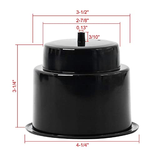Portavasos plástico negro NovelBee 6 piezas miniatura 3