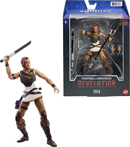 Masters of the Universe (Masters del Universo Revelation) Figura Teela, muñeco articulado de juguete (Mattel GYV15)