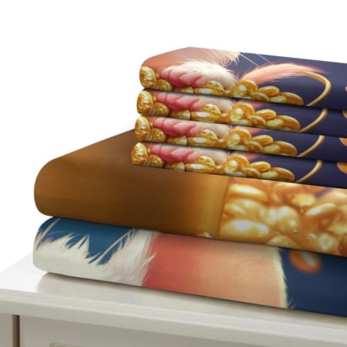 Drap de Couette Souris Fantastique 3D Léger pour Chambre d'Adolescents et Jeunes Adultes King