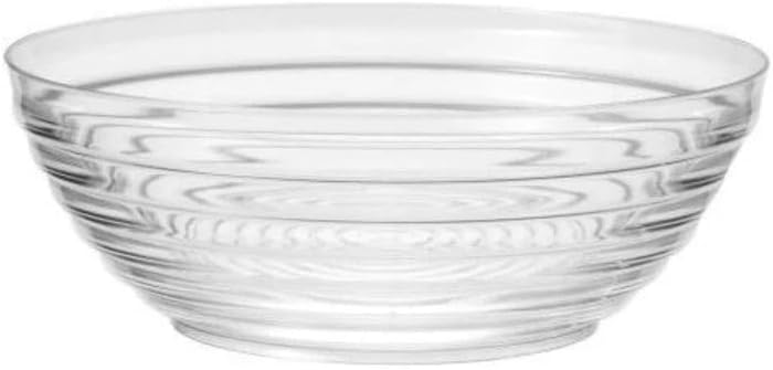 10 Quart 15 inch Extra Large Heavyweight Disposable Plastic Ringed Serving Bowl: 3 Pcs