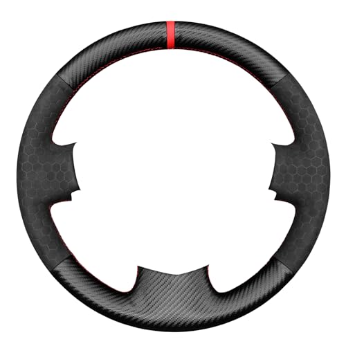 MEWANT Steering Wheel Covers for Renault Clio 2 2001-2008 / Twingo 2 2007-2014 Hand-Stitched Car Steering Wrap