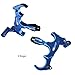 xxiaojun Composite Bow and Arrow Release, 3 or 4 Finger, Thumb Release Aluminum Alloy Assist for Compound Bow Accessory, Adjustable Sensitivity, Sports Competition. (Blue)